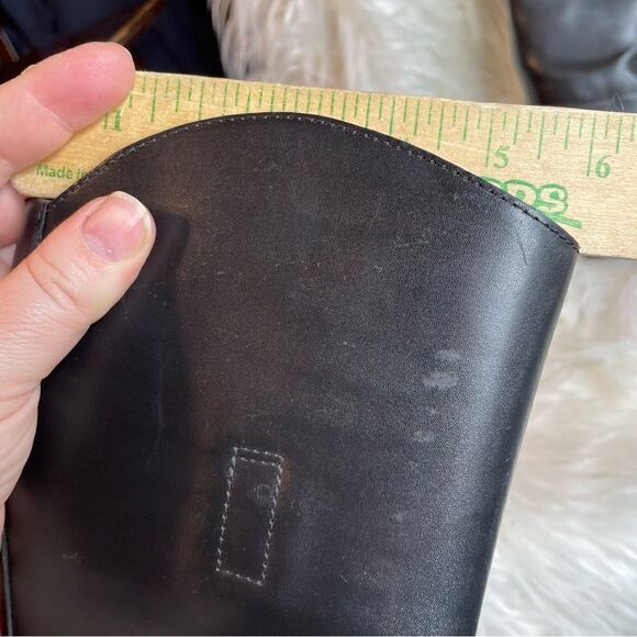 AMAZONAS Cavalier Lace Up Leather Equestrian Tall Riding Boots 5R - Picture 6 of 10